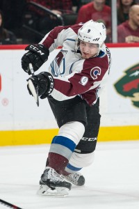 Dec 20, 2016; Saint Paul, MN, USA; Colorado Avalanche forward Matt Duchene (9) against the Minnesota Wild at Xcel Energy Center. The Wild defeated the Avalanche 2-0. Mandatory Credit: Brace Hemmelgarn-USA TODAY Sports