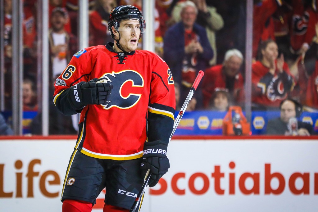 Michael Stone Signed Calgary Flames Jersey (Beckett COA) Career