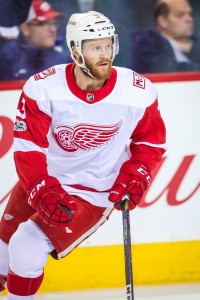 Nov 9, 2017; Calgary, Alberta, CAN; Detroit Red Wings defenseman <a rel=