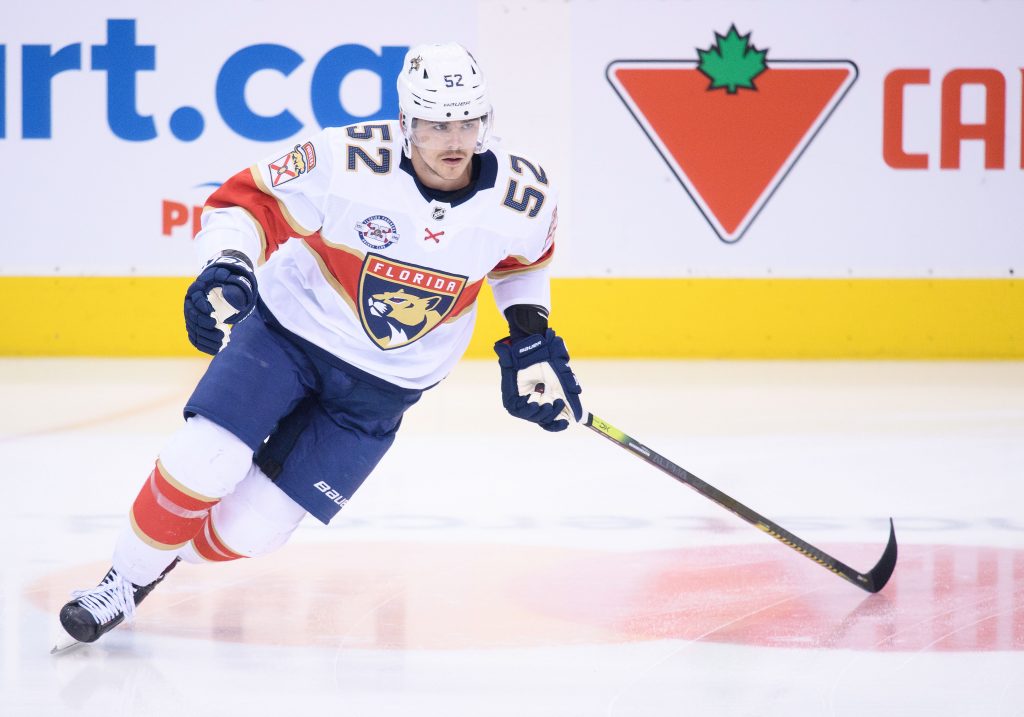 ESPN - The Florida Panthers have acquired Matthew Tkachuk from the Calgary  Flames in exchange for Jonathan Huberdeau, MacKenzie Weegar, Cole Schwindt  and a 2025 draft pick. The Panthers will also receive