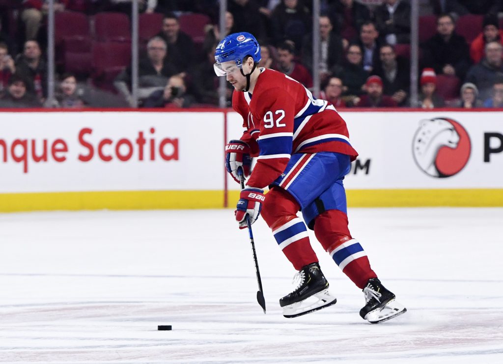 Montreal Canadiens Place Jonathan Drouin On Injured Reserve