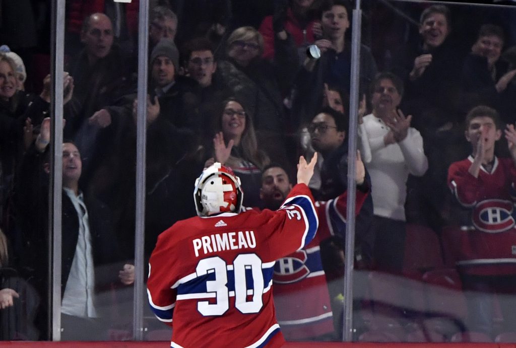 Montreal Canadiens Recall Cayden Primeau