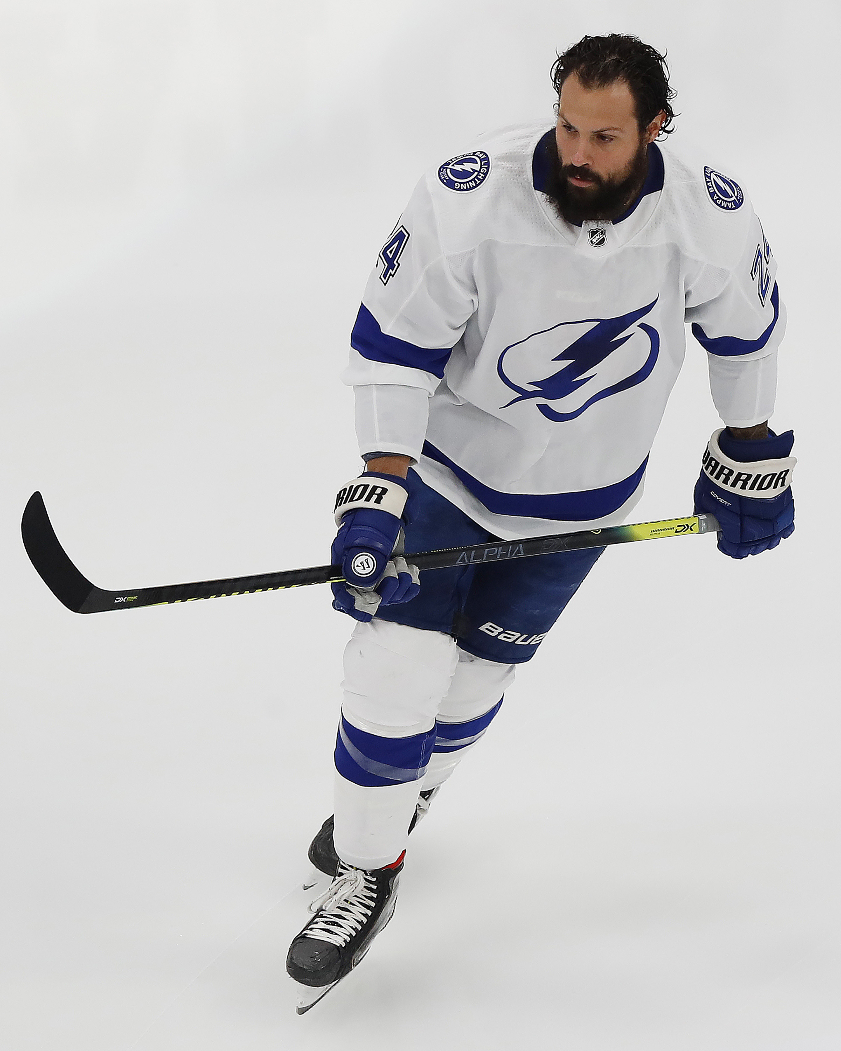 Zach Bogosian of the Tampa Bay Lightning wears a special jersey