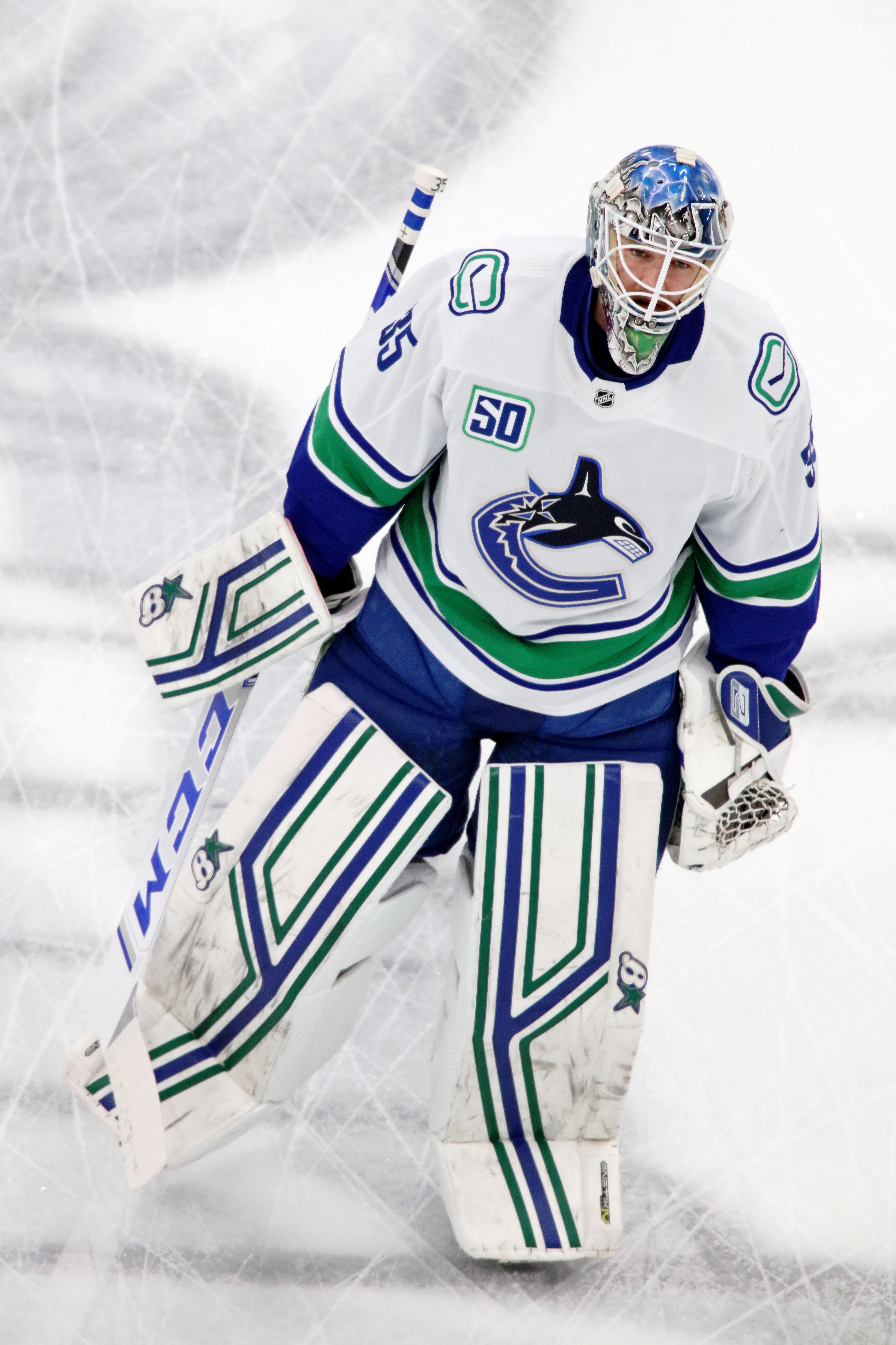 Vancouver Canucks: Thatcher Demko 2021 - Officially Licensed NHL Removable  Adhesive Decal
