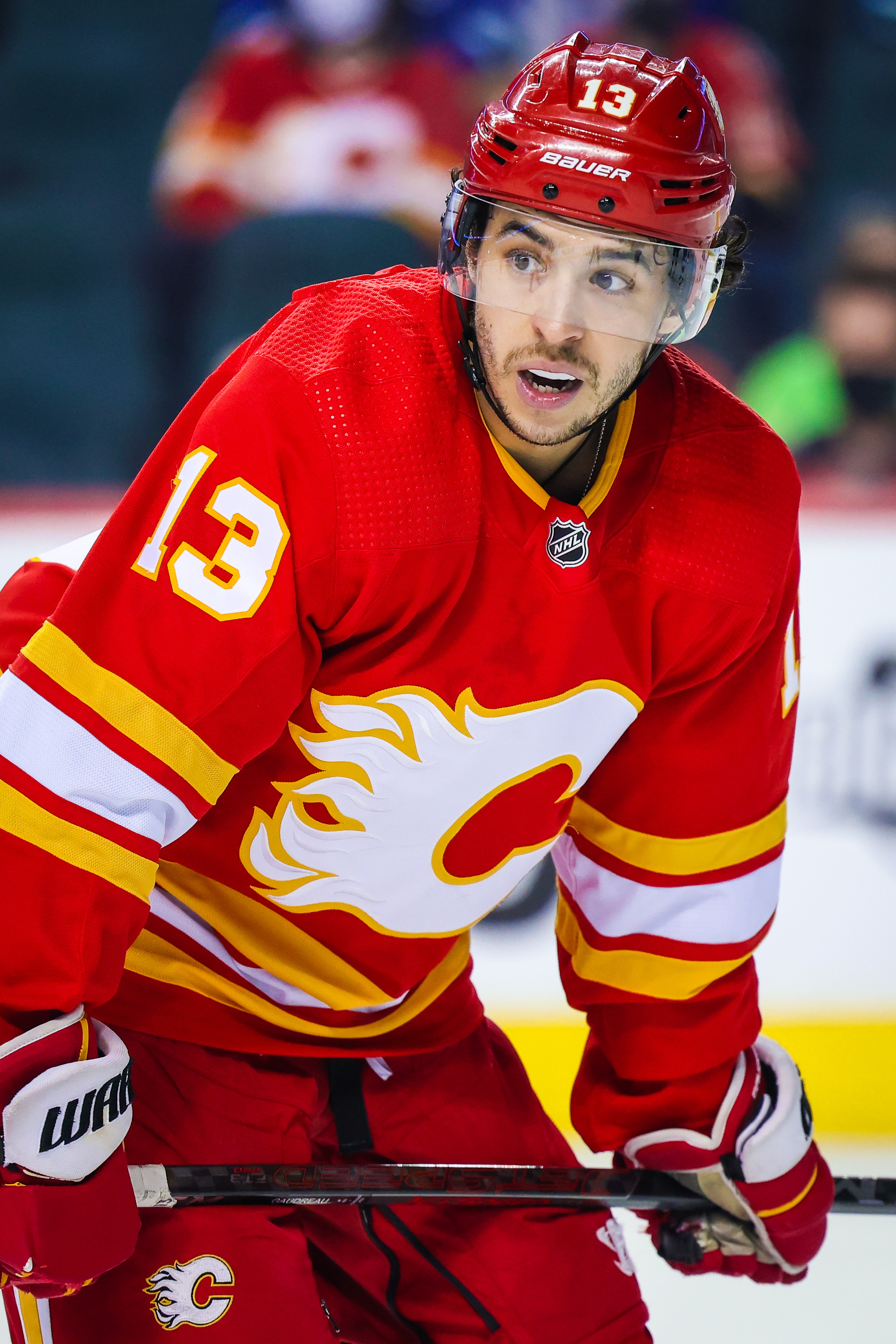 Calgary Flames Sean Monahan 23 Home 2022 Stanley Cup Playoffs