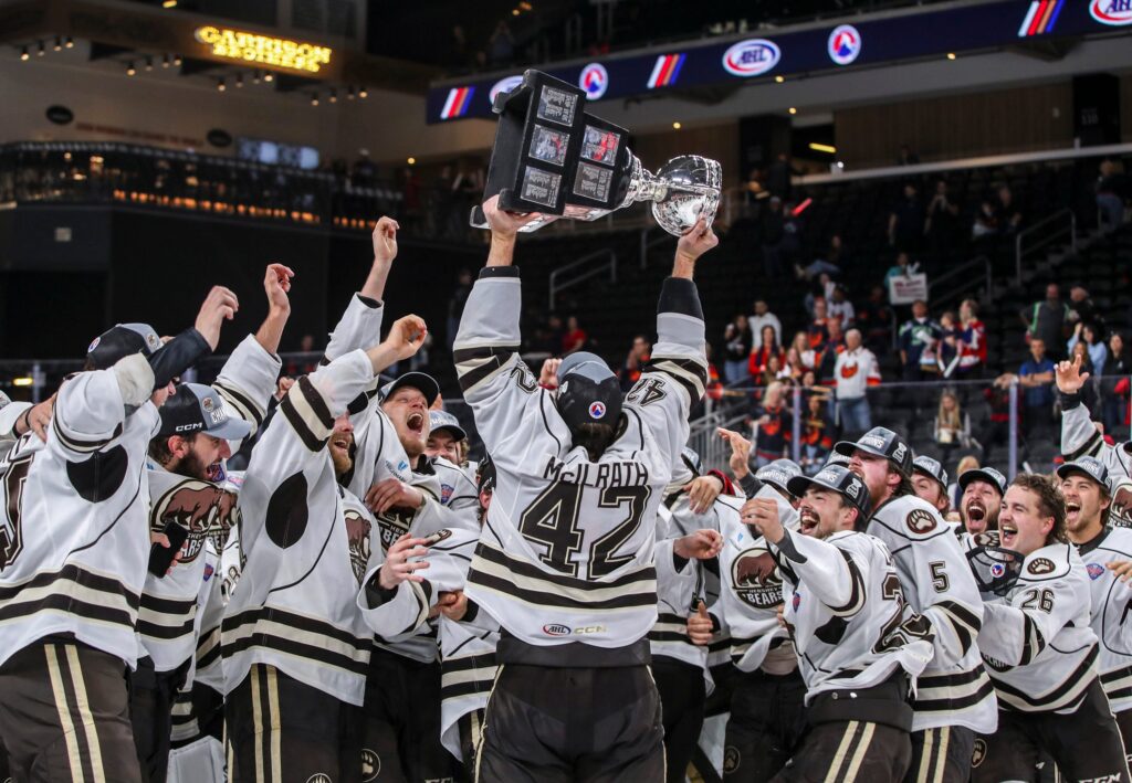 Mike Vecchione speaks on first day of Hershey Bears 2023 training camp 