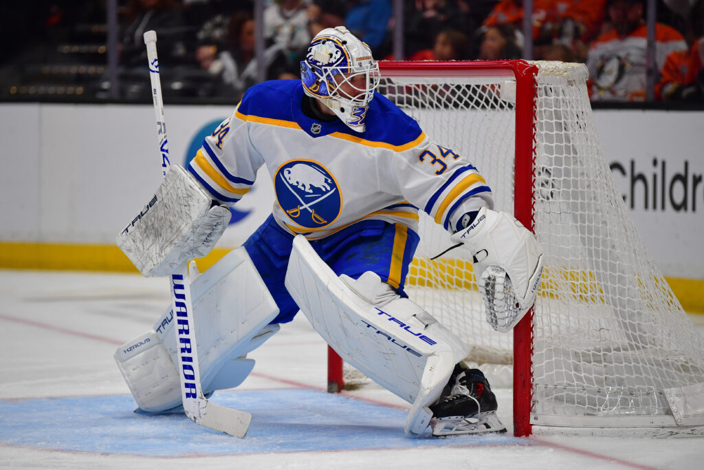 Sabres’ Alex Lyon Suffers Lower-Body Injury